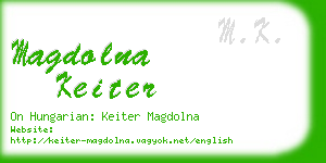 magdolna keiter business card